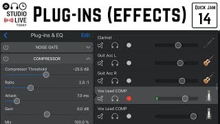 How to use Plugins effects in GarageBand iOS iPhoneiPad [upl. by Nagud]