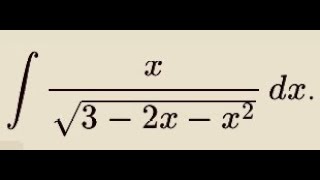 Calculus Indefinite Integration  Completing squares  Find the integral of x sqrt32xx2 [upl. by Orford]