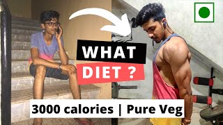 Full Day of Eating 3000 Calories VEG HOMEMADE FOODS to Gain Weight [upl. by Lehar]