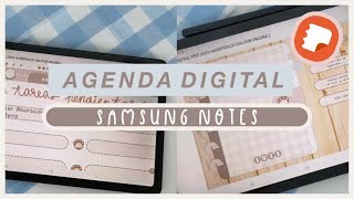 AGENDA DIGITAL 2023 en Samsung Notes  HardPeach Tab 🍑 [upl. by Adniuqal]