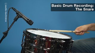 Basic Drum Miking The Snare Drum [upl. by Grussing]