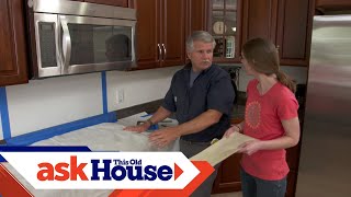 How to Install a Simple Tile Backsplash  Ask This Old House [upl. by Miki]