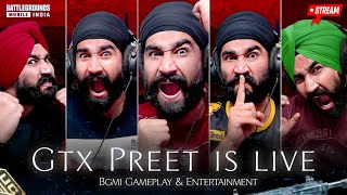 EVERY GAME CHICKEN  BGMI LIVE  GTXPREET PUBG LIVE [upl. by Jamnes]