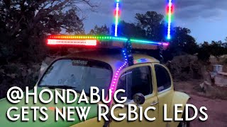 My Bug is a Light show on Wheels Helian RGBic light strip [upl. by Nolitta166]