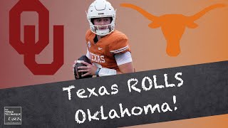 Texas vs Oklahoma  Longhorns ROLL Depleted Sooners  Week 7 Recap [upl. by Mastrianni]