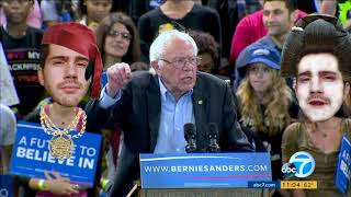 Nicks characters hijack a Bernie Sanders rally [upl. by Mcculloch]