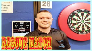 Darts star takes out backtoback 170 checkouts to rescue match at QSchool [upl. by Salomon]