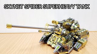 Piececool 3D 금속퍼즐 Skynet Spider Superheavy Tank [upl. by Joselow229]