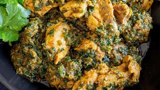 Palak chicken recipe  spinach chicken recipe [upl. by Nolur66]