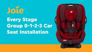 Installation Guide for Joie  Every Stage Group 0123 Car Seat Smyths Toys [upl. by Eciuqram747]