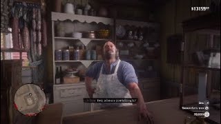 RDR2  ALL interactions with Pearson in the Epilogue at Rhodes general store [upl. by Collins608]