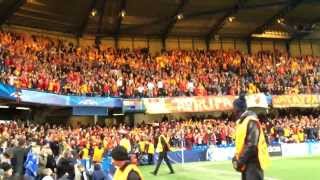 Cimbom omuz omuza Stamford Bridgede Tribün çekimi Galatasaray fans bounce at Stamford Bridge [upl. by Prisilla]