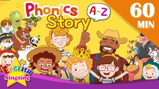 English Phonics Story  A to Z for Children  Collection of Kindergarten Story [upl. by Tereb521]