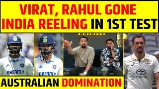 🔴INDIA VS AUSTRALIA DAY 1 LUNCH  VIRAT KOHLI KL RAHUL OUT INDIA IN TROUBLE [upl. by Ultun]