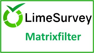 LimeSurvey Matrixfilter [upl. by Ynnahc]