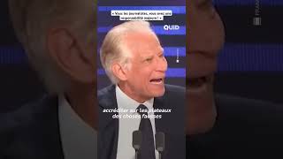 VILLEPIN donne une leçon de JOURNALISME au plateau de FranceInfo et à BHL politique france [upl. by Tnecniv265]