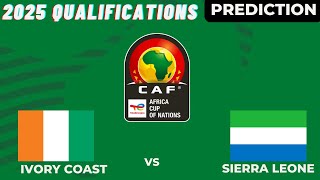 Sierra Leone vs Côte dIvoire Live Stream CAF Africa Nations Cup 2025 Qualifiers Commentary Score [upl. by Ainahpets560]