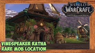 World of Warcraft Vinespeaker Ratha Rare Mob Location [upl. by Ihtac520]