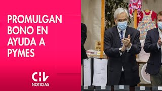 Presidente Piñera promulga el bono de ayuda para pymes [upl. by Kurtzman75]