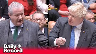 Ian Blackford and Boris Johnson clash over UK poverty [upl. by Nollie]