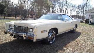 1976 Cadillac Eldorado Convertible Start Up Engine and In Depth Tour [upl. by Gentry]