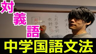 対義語の解説【中学国語文法】【類義語・対義語・多義語】 [upl. by Jervis]