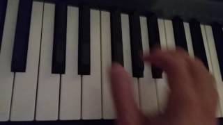 How to play a D flat 7 chord on piano  C sharp 7  music theory [upl. by Llerrehc]