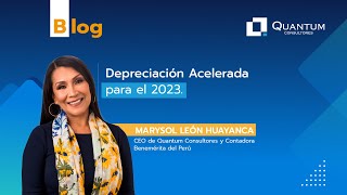 Depreciación Acelerada para el 2023 [upl. by Ludwog]