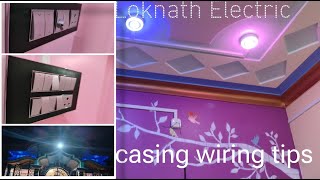 Casing wiring best video down lighting sarfes panen flod light and switch INSTALLATION best design [upl. by Ayhdiv705]