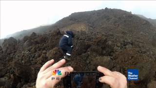 Shooting of volcano Plosky Tolbachik eruption Kamchatka Russia [upl. by Julianne509]