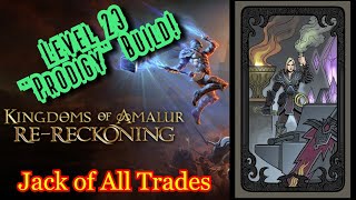 Level 23 Prodigy Build Kingdoms of Amalur Jack of All Trades [upl. by Shaner]