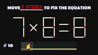 Logic Puzzles with Matchsticks Matchstick Logic Puzzles Matchstick Puzzles with Answers [upl. by Ermin]