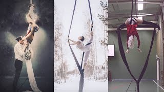 What being self taught in aerial silks for 1 year looks like  VLOG [upl. by Roch746]