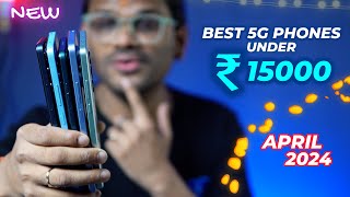 TOP 5 Best 5G Phones Under 15000 in APRIL 2024 l Best Mobile Under 15000 [upl. by Rebekah]