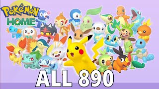 ALL 890 Pokemon Forms and Cries the National Pokedex [upl. by Marve417]