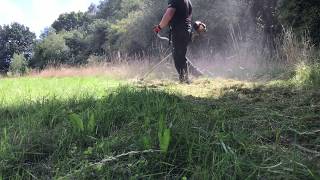 Trimming long grass with Stihl fs450 [upl. by Rosaleen]