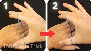 02 Best Rubber Band Magic Trick Blow your mind Tutorial magic tricks for beginners TNT [upl. by Asirap]