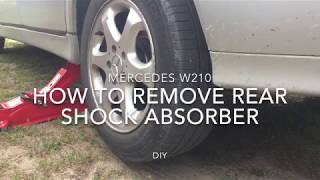 Mercedes W210 How to remove rear shock absorber [upl. by Noira]