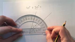 GEOMETRÍA PARA PRIMARIA Sumar Y Restar ángulos [upl. by Yerga]