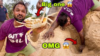 CATCHING WILD SEA CRABS AT HEJMADY BEACH 😱 [upl. by Jelsma]