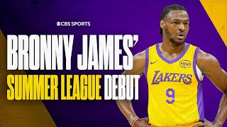 Kings TOP Lakers in Bronny James SUMMER LEAGUE DEBUT  CBS Sports [upl. by Faxun]