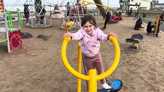 Holly and Hana playing at the park and beach [upl. by Fayette]