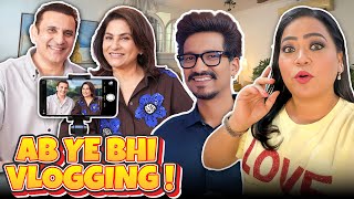 ArchanaPuranSinghOfficial Ne Bhi Vlogging Start Kardi  Bharti Singh  Harsh Limbachiya Gola [upl. by Barthol]