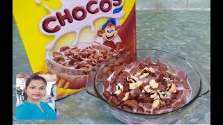 Chocos Recipe  Quick Healthy Breakfast Recipe [upl. by Enrobialc]