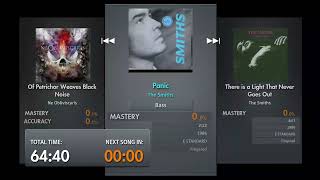 Panic  The Smiths Bass  E A D G Bass Tab [upl. by Eiduj306]