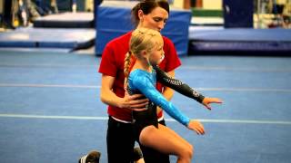 Back Handsprings for Beginner Gymnasts  Beginning Gymnastics [upl. by Alurta64]