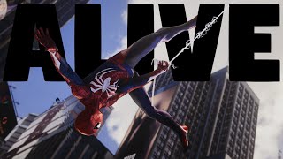 Alive  Warbly Jets  Zero Assist Web Swinging in SpiderMan 2 [upl. by Fanchette135]