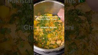 Chicken biryani in the instant pot Perfect easy weeknight meal desi pakistani biryani shorts [upl. by Kciderf]