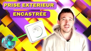 installer une prise électrique extérieur plus branchement [upl. by Nahsed165]