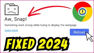 Fix Aw Snap Google Chrome Error in Windows 11 10  Updated Methods 2024✅ [upl. by Faus698]